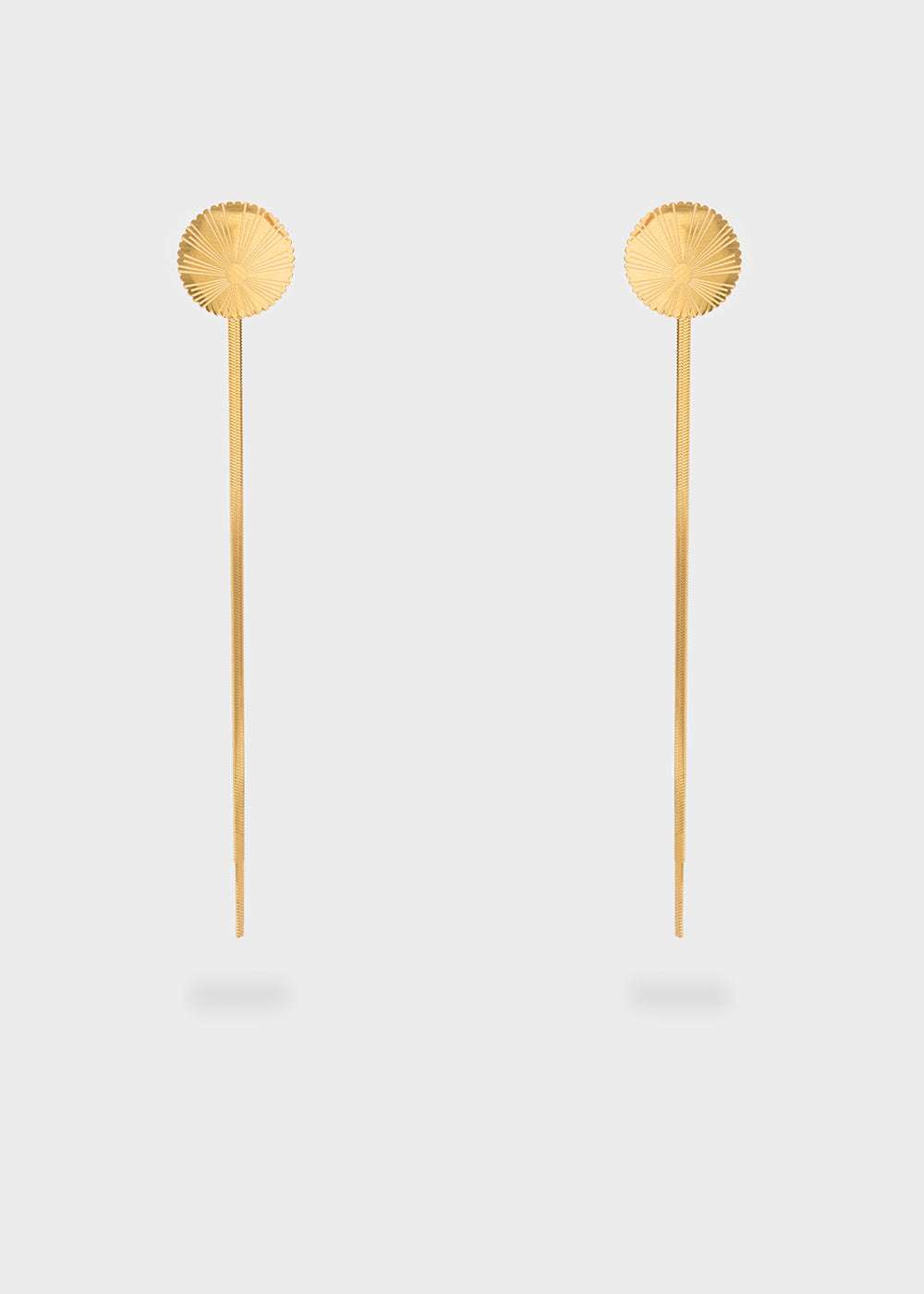 ORECCHINI 2 FILI ACC.INO. PLA. ORO 18 NALÍ