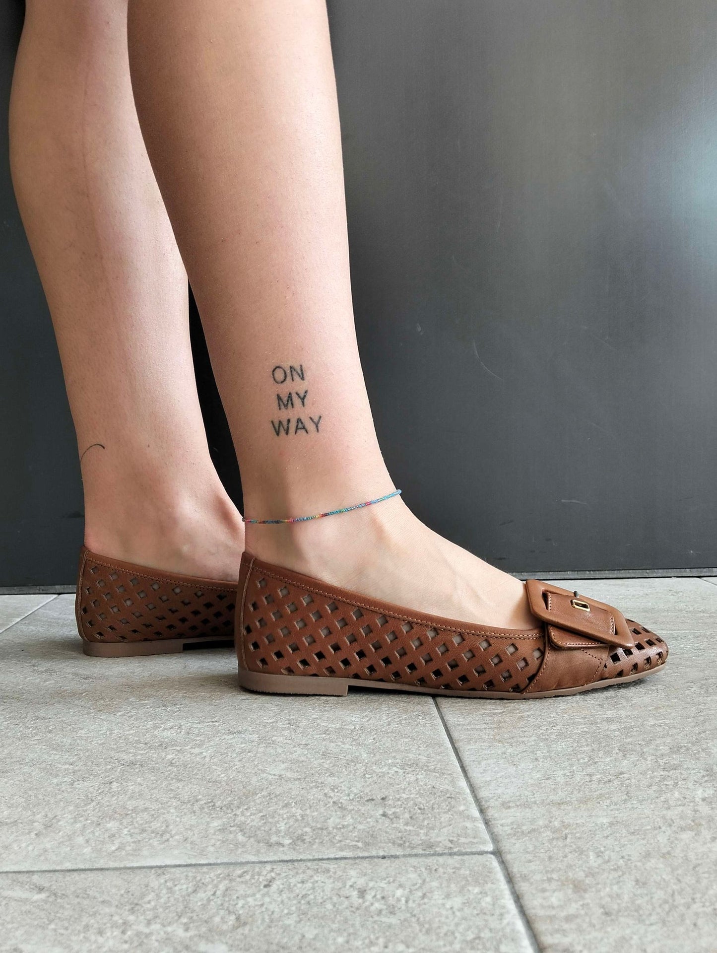 BALLERINA TRAFORATA CON FIBBIA SHADDY