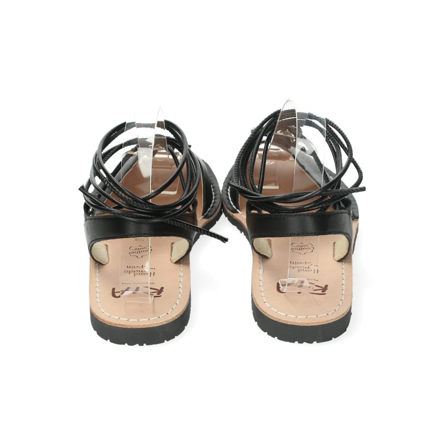 SANDALI MINORCHINI TARRACO NERI RIA