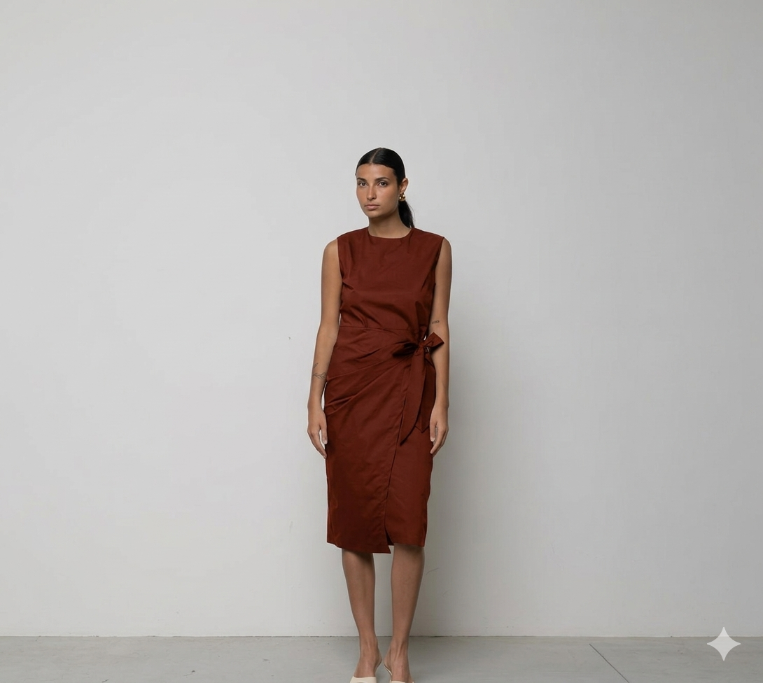 Abito Midi “Wrap-Effect” INDIA ICONA