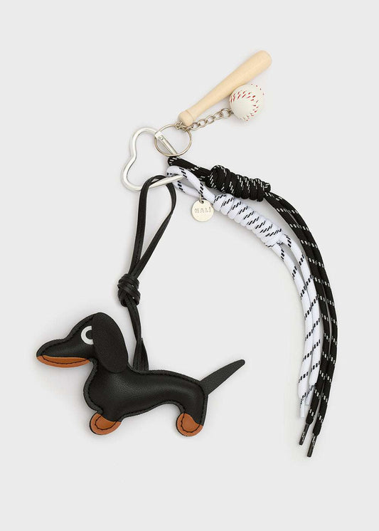 PORTACHIAVI BASSOTTO BASEBALL NERO NALÌ