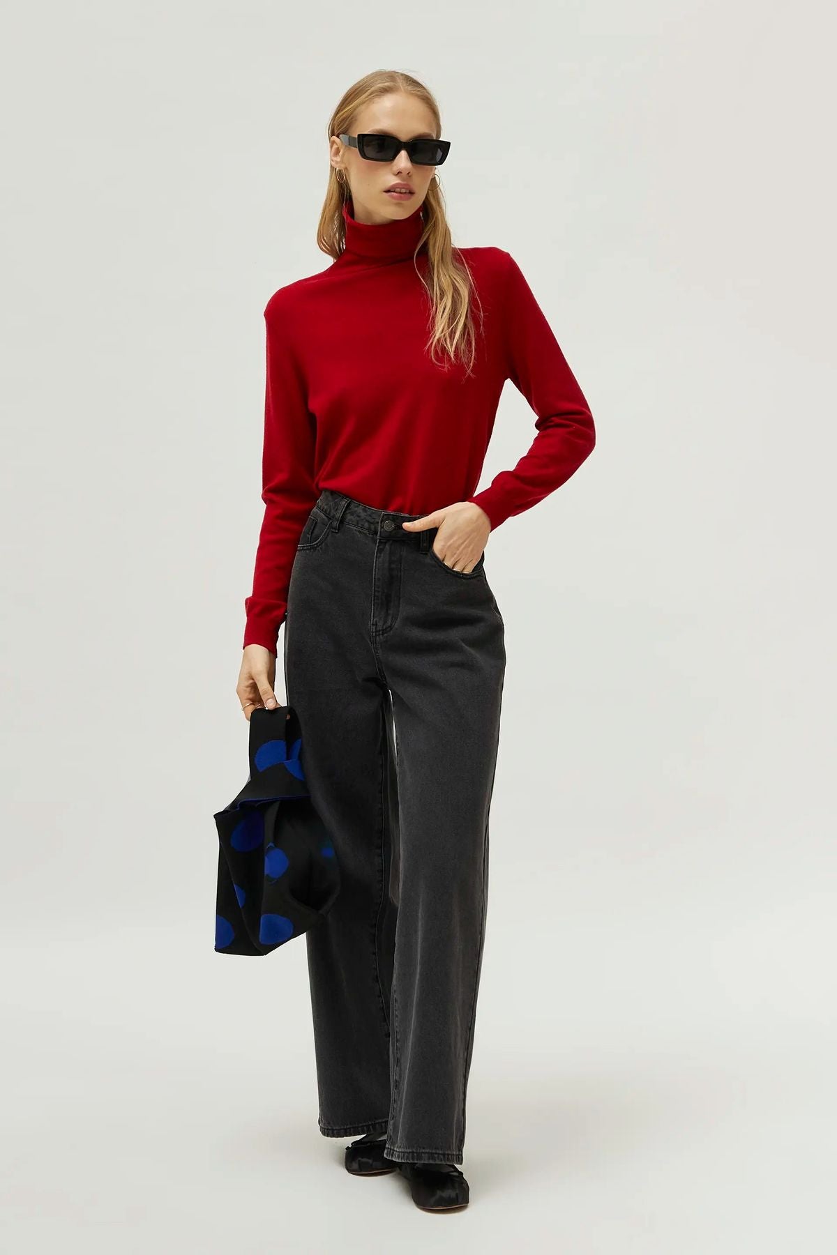 MAGLIA DOLCEVITA ROSSA COMPANIA FANTASTICA