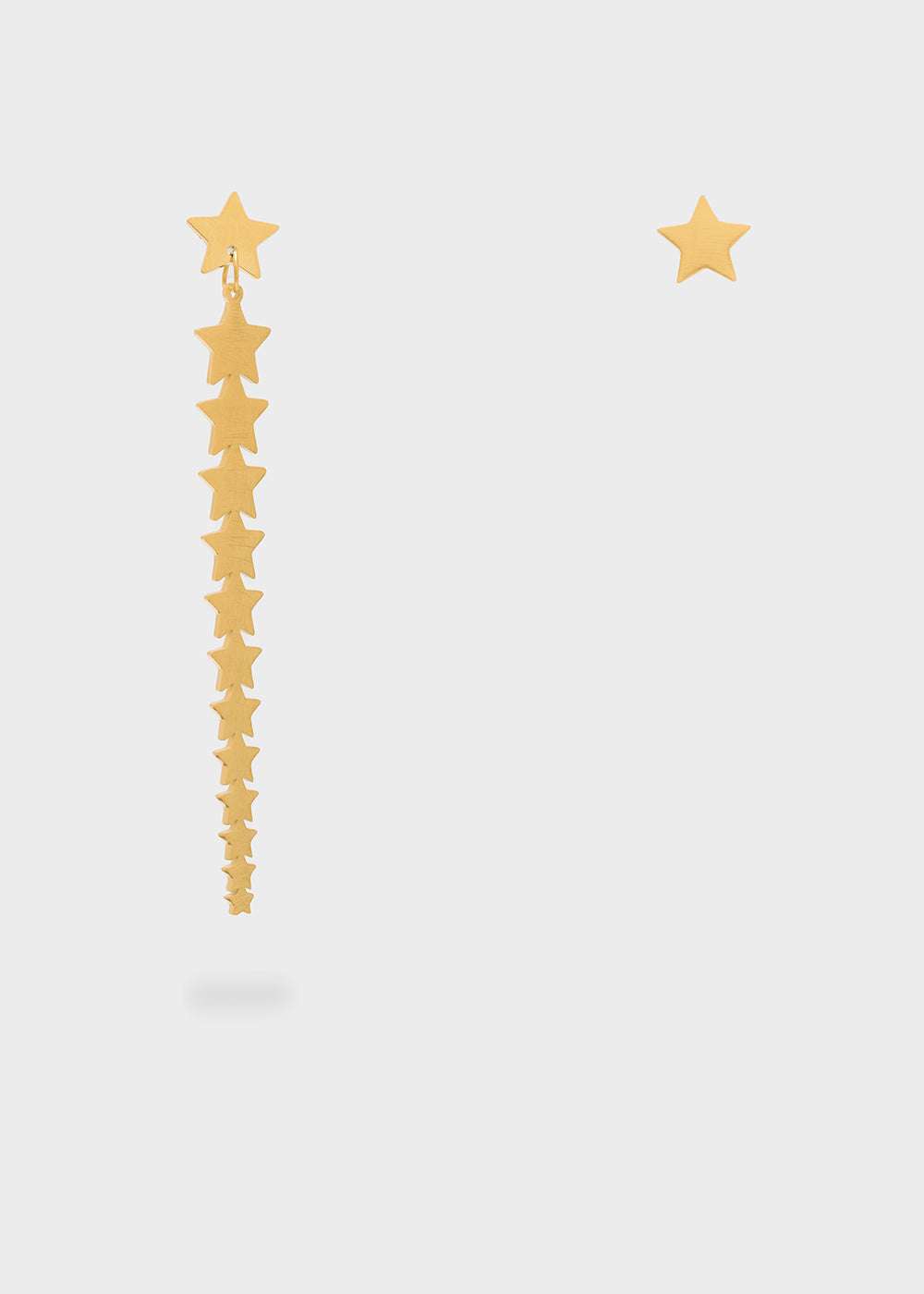 ORECCHINI ASIMMETRICI CON STELLE ORO NALÍ