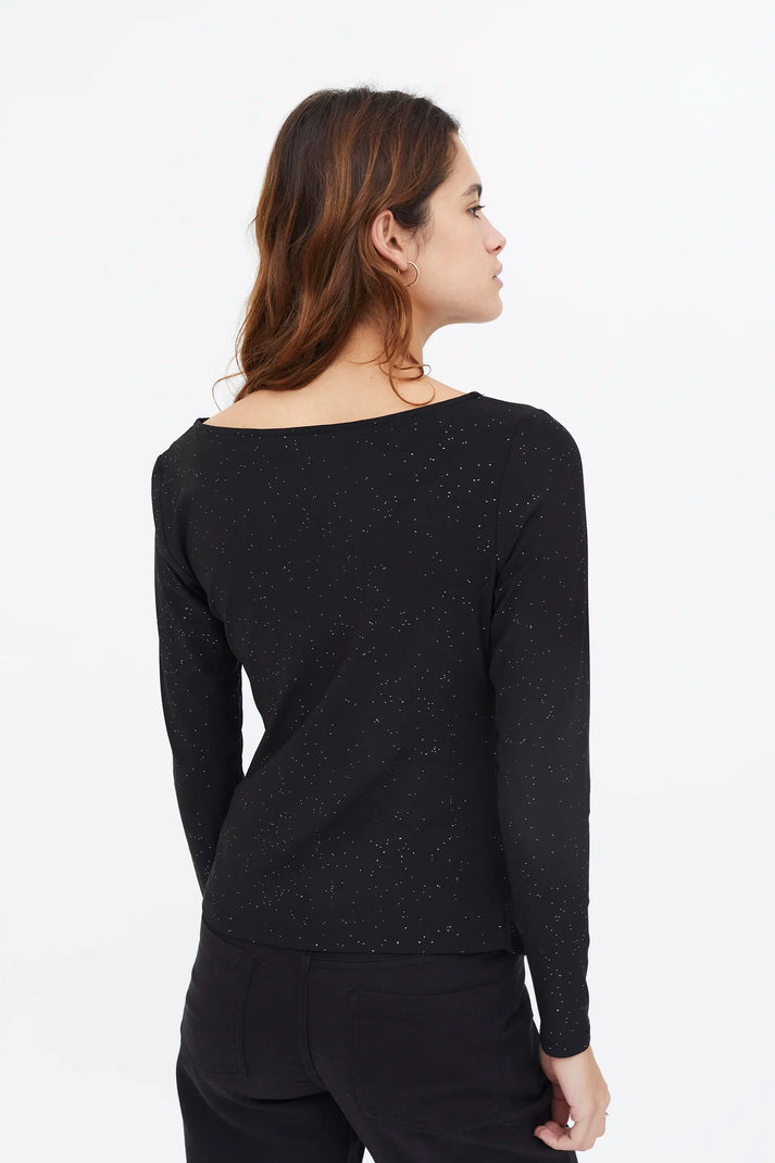 T-SHIRT SCOLLO BARCA NERO COMPANIA FANTASTICA