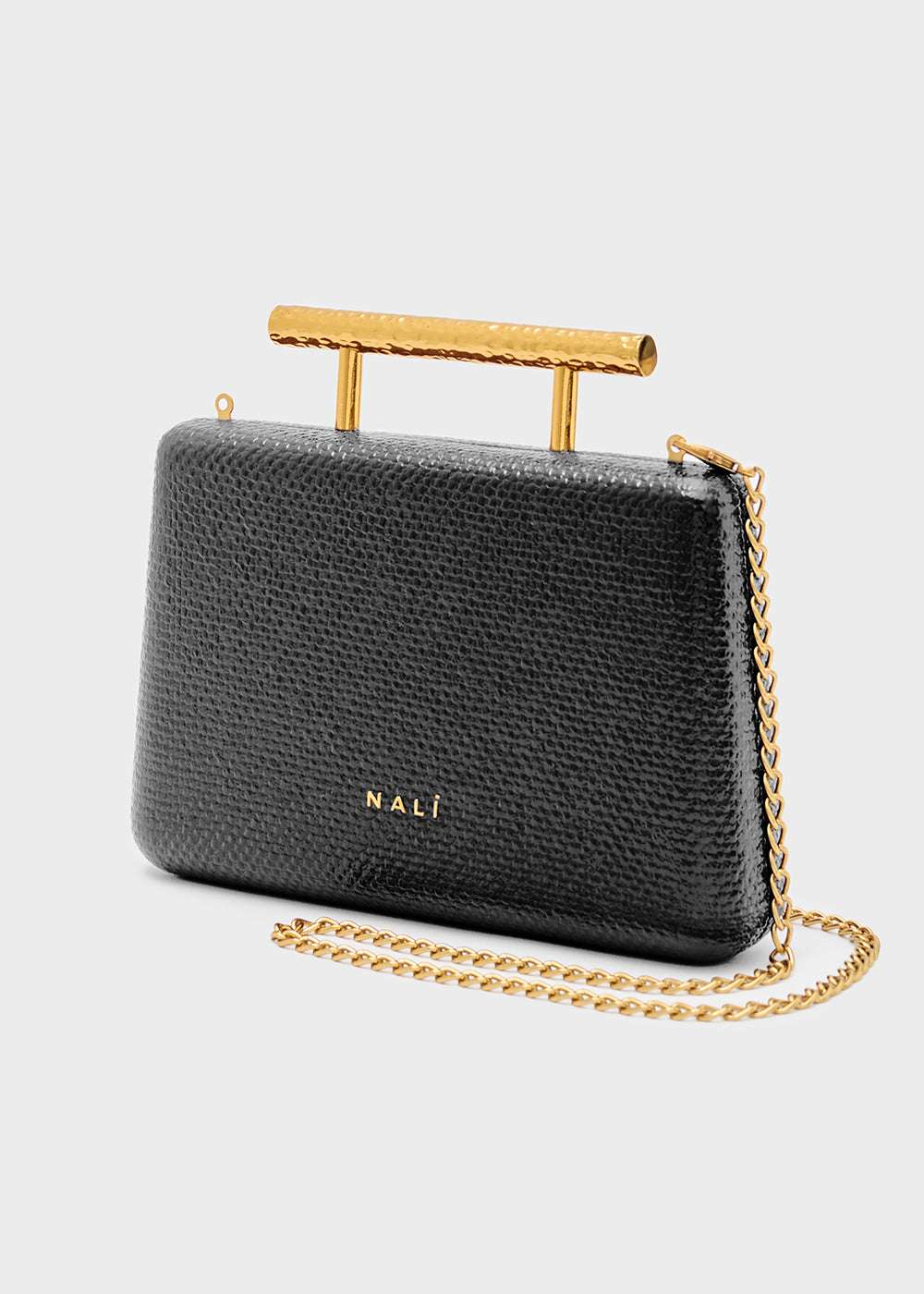 CLUTCH IVY STAMPATA NERO NALÌ