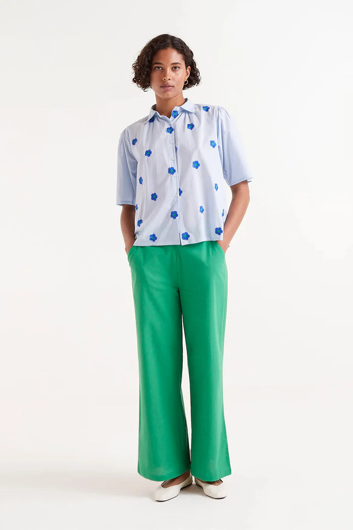 CAMICIA MANICA CORTA FANTASIA FLOREALE BLU COMPANIA FANTASTICA