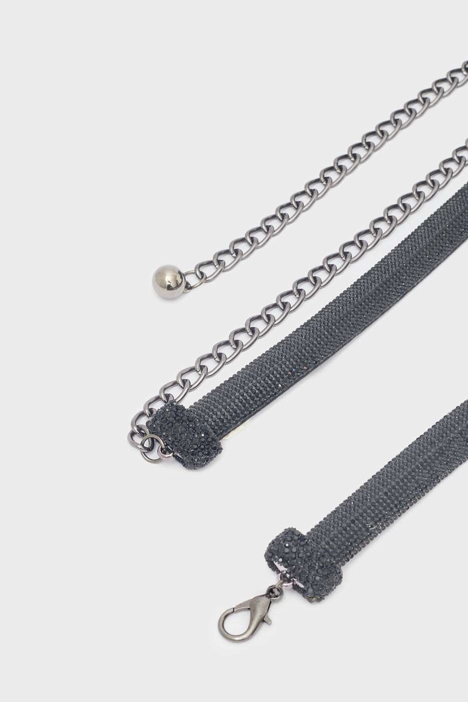 CINTURA CRYSTAL PIETRE NERO NALÌ