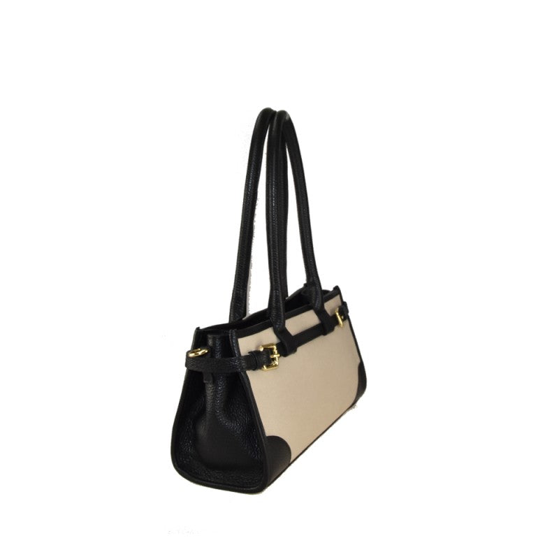 BORSA MIU KANVAS E PELLE SARTORIA REVERBERI
