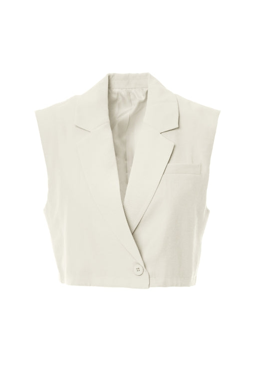 GILET LINEN Blue ANONYME DESIGNERS