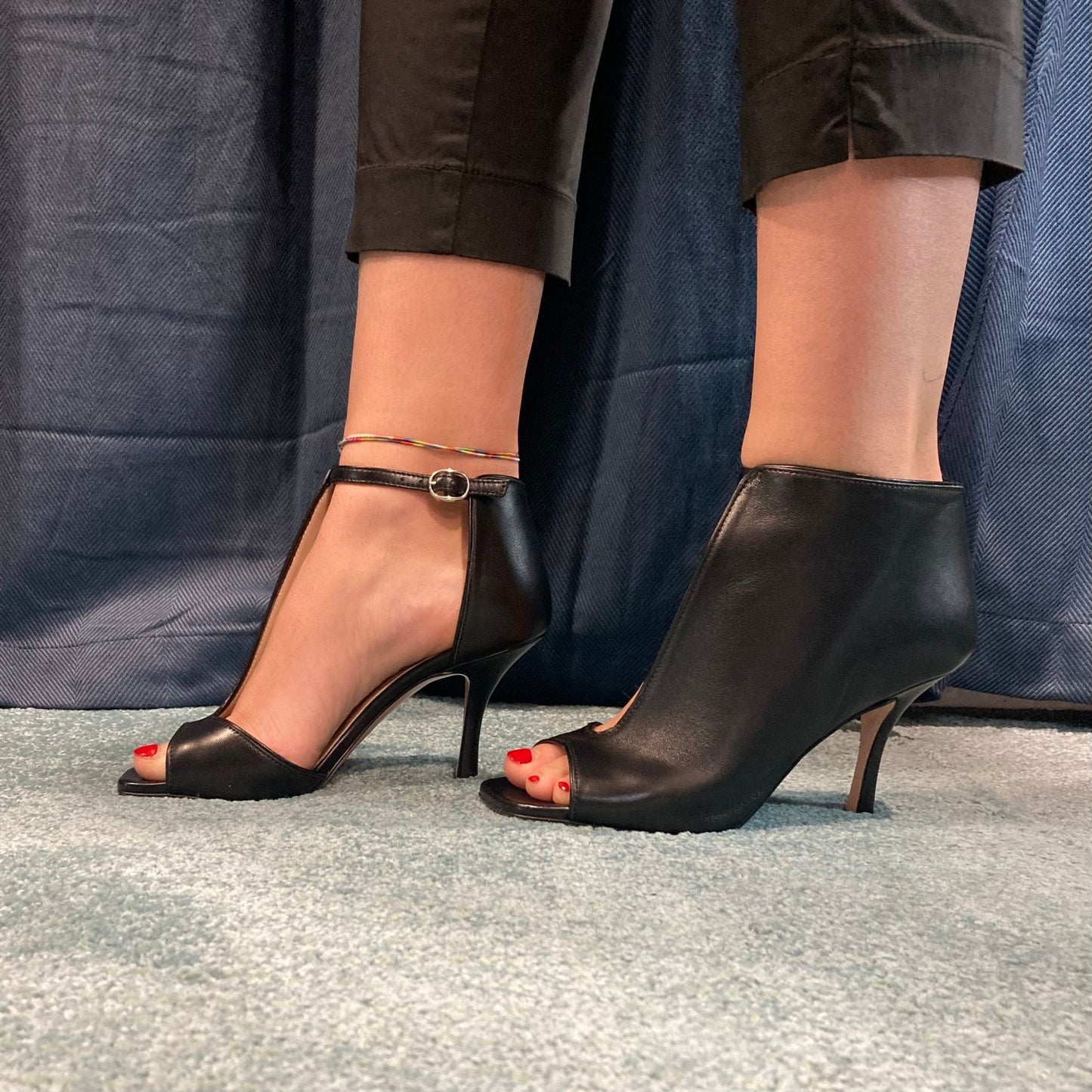 SANDALO SPUNTATO NERO MARC ELLIS