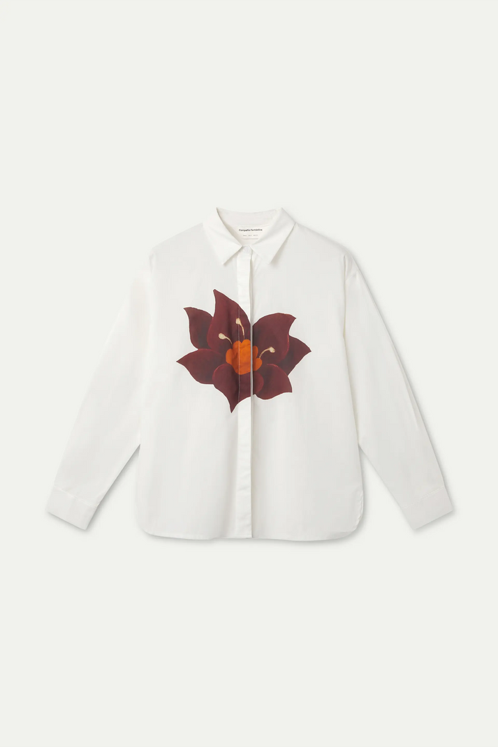 CAMICIA 100% COTONE CON STAMPA FLOR RIVERA 63C/11046 COMPANIA FANTASTICA