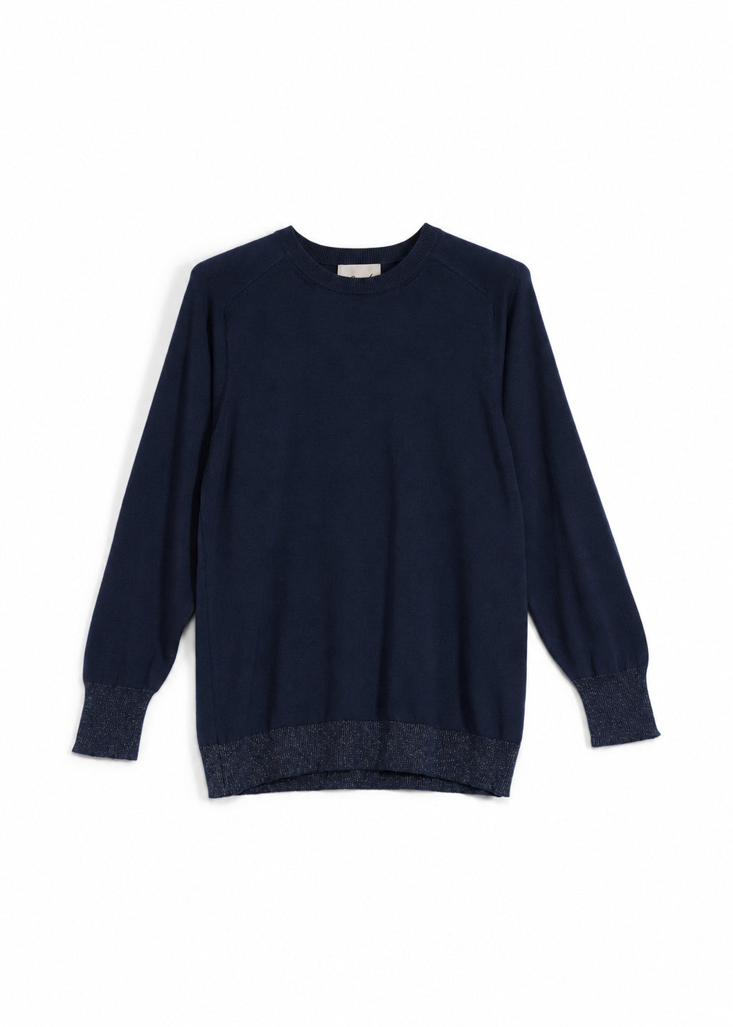 PARICOLLO COTONE CASHMERE BLU CROCHÈ