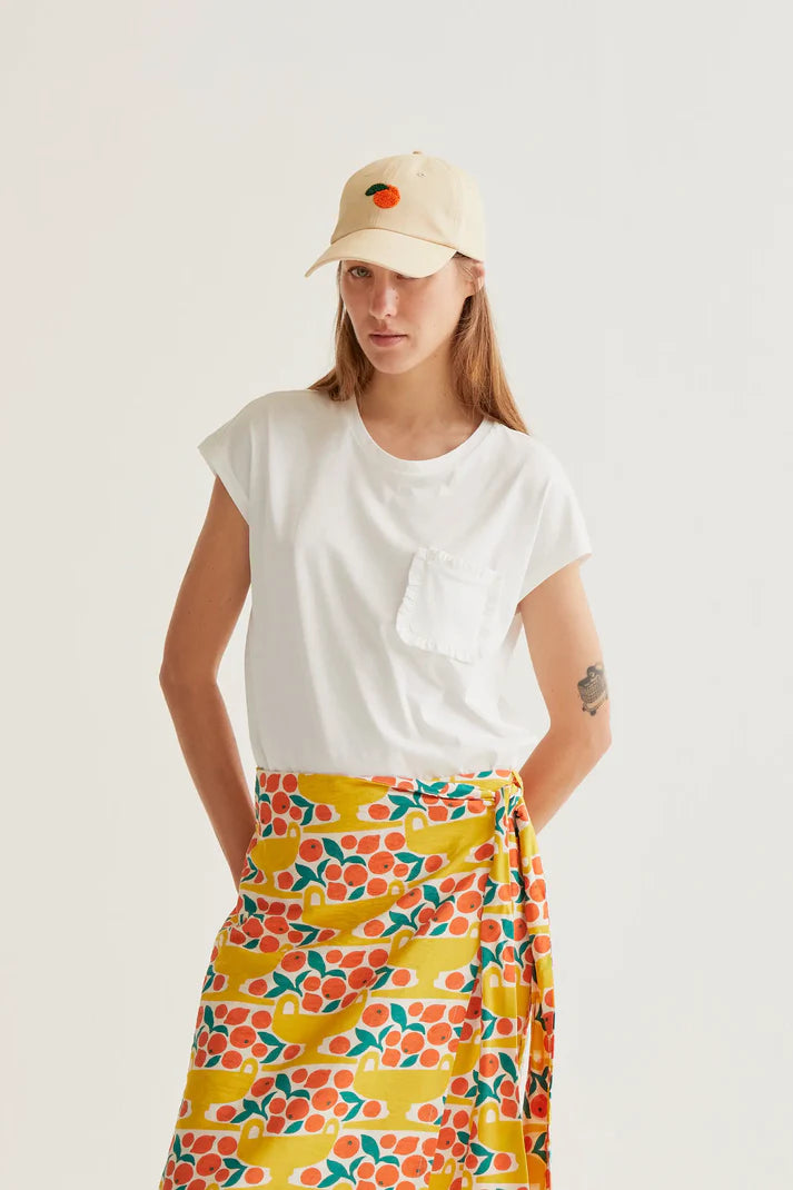 T-SHIRT BIANCA CASUAL CON TASCHINO COMPANIA FANTASTICA