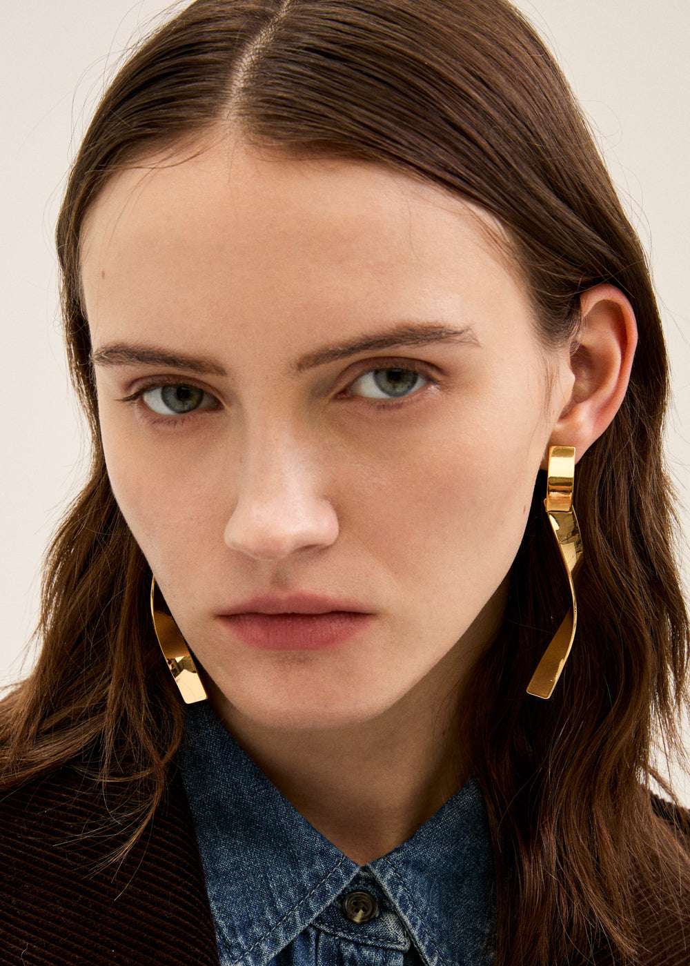 ORECCHINI TWIST LUNGHI ORO NALÍ