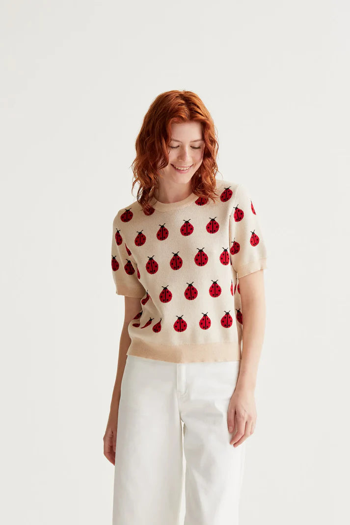 MAGLIA JACQUARD COCCINELLA COMPANIA FANTASTICA