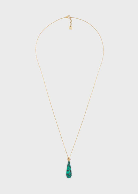 COLLANA JUNE ACC.INO.ORO PIETRA VERDE NALÌ