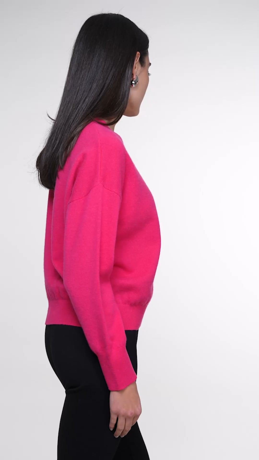 GIROCOLLO OVER IN CASHMERE WHITE WISE WW19158