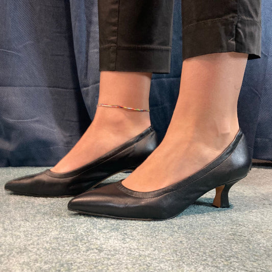 PUMP T 50 NAPPA NERA BRERA ARTIGIANI DI MILANO