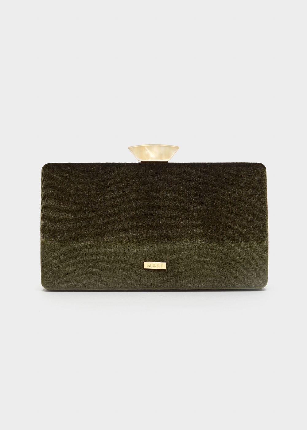 CLUTCH OLYMPE CHIUSURA IN RESINA VERDE NAL�