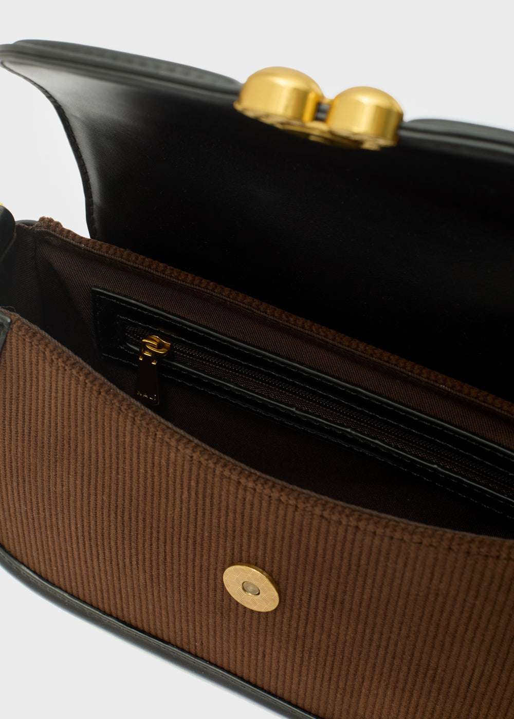 BORSA BOBBY A SPALLA VELLUTO MARRONE NALÌ