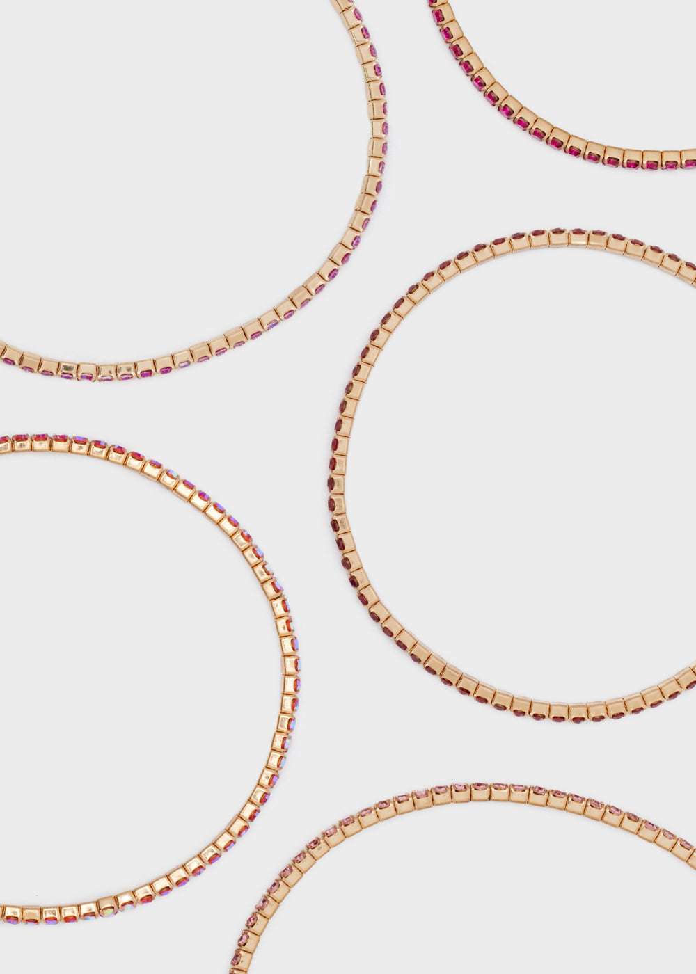 SET BRACCIALI LILY ELASTIC ROSA/MAGENTA NALÌ