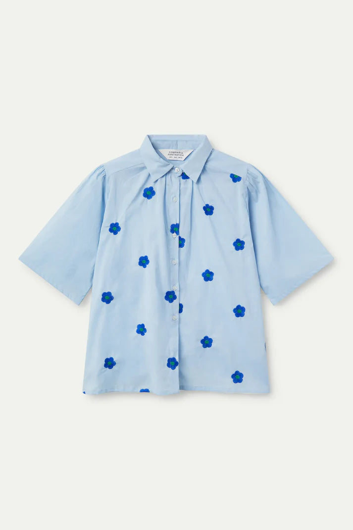 CAMICIA MANICA CORTA FANTASIA FLOREALE BLU COMPANIA FANTASTICA
