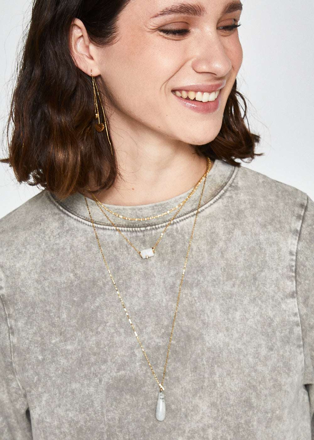 COLLANA JUNE ACC.INO.ORO PIETRA VERDE NALÌ