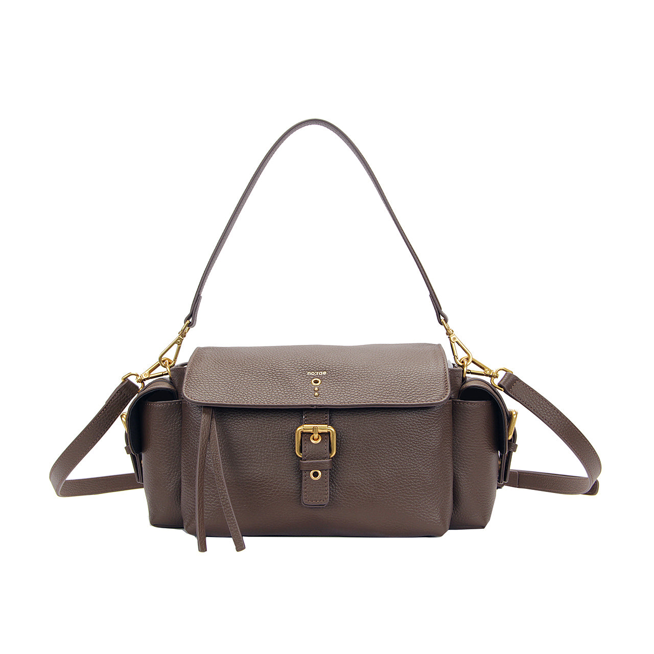 BORSA GALATEA MARTELLATO DARK BROWN NO:RAE