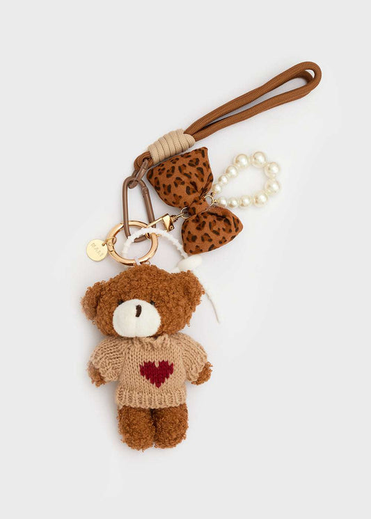 PORTACHIAVI TEDDY+CORDA BEIGE NALÌ