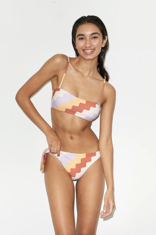 BIKINI CON STAMPA ZIG ZAG MULTICOLOR COMPANIA FANTASTICA