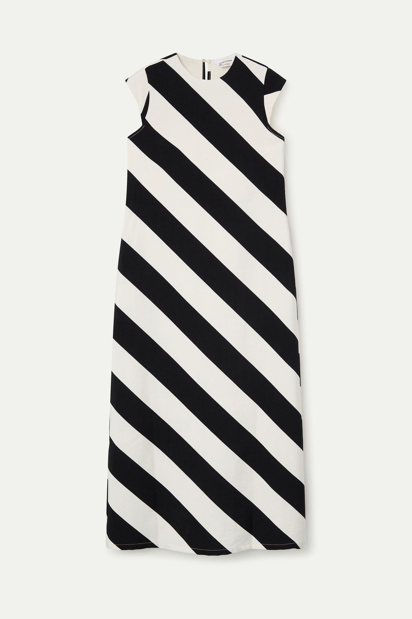 ABITO LUNGO STAMPA RIGA DIAGONALE BLACK & WHITE COMPANIA FANTATICA