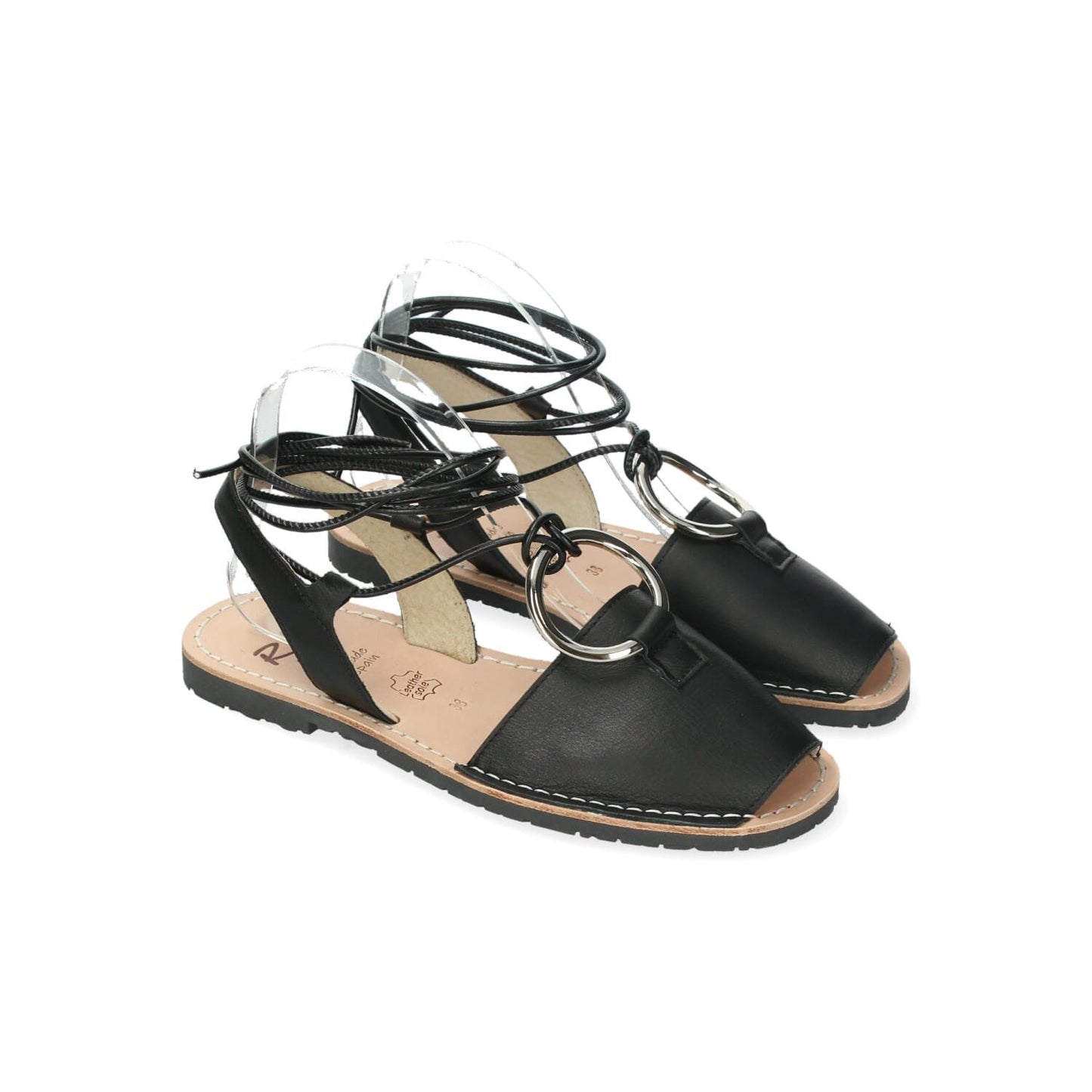 SANDALI MINORCHINI TARRACO NERI RIA