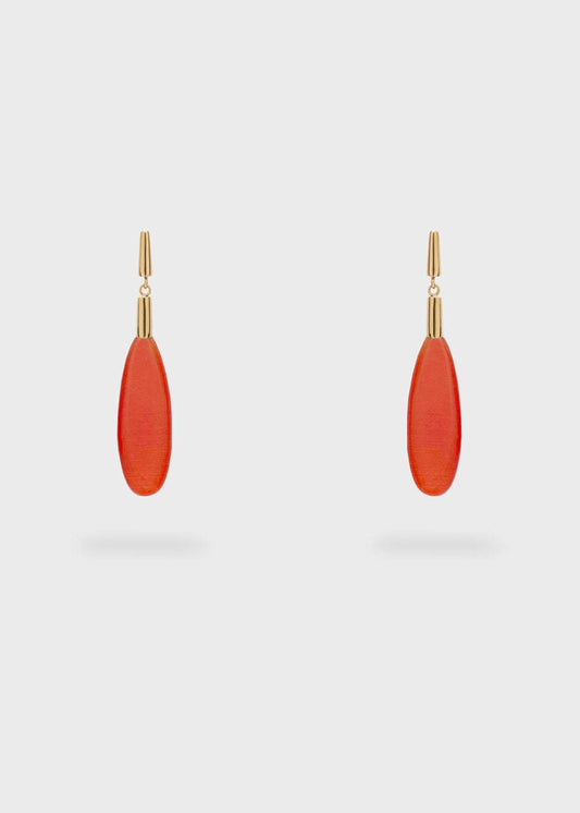 ORECCHINI IVANA PENDENTI OPAL ARANCIO NALÌ