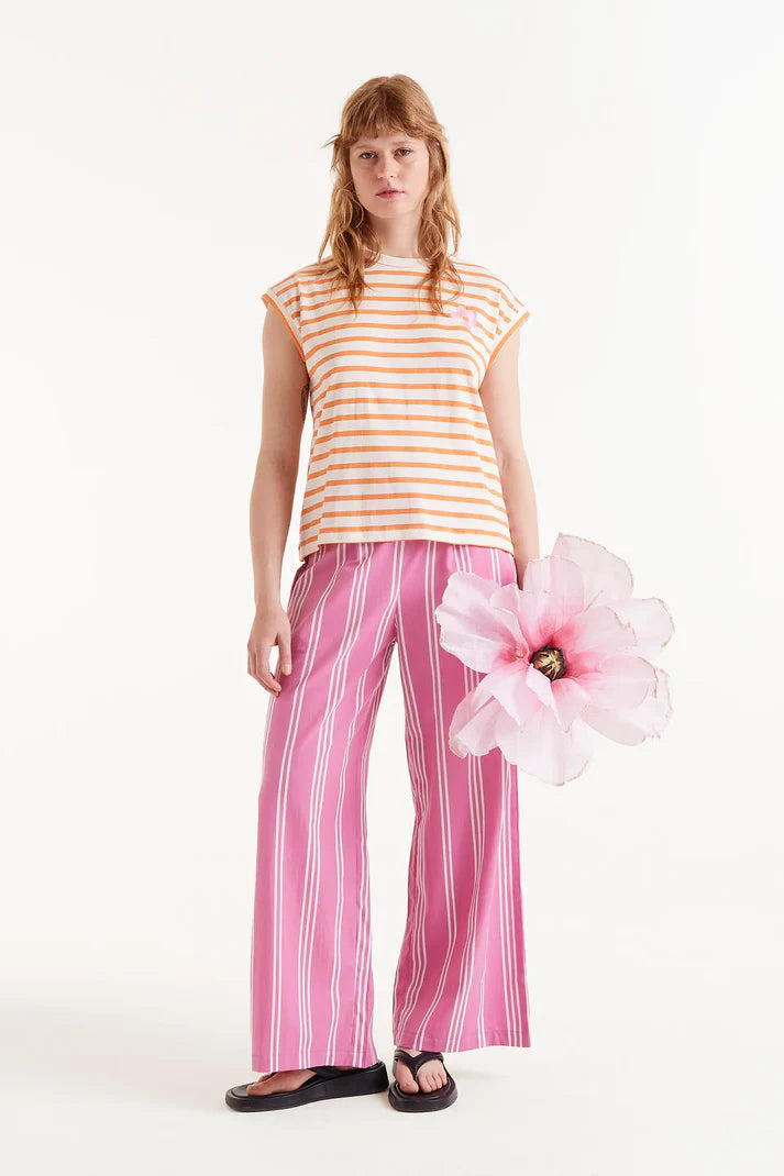 T-SHIRT RIGA ARANCIONE COMPANIA FANTASTICA