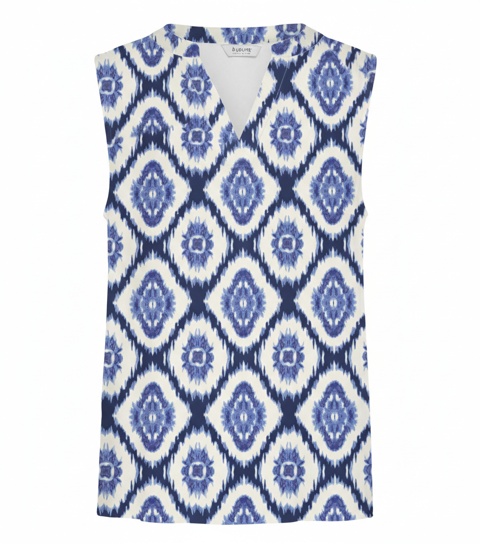 TOP FANTASIA OGEE IKAT MED BLUE BYMMJOELLA B.YOUNG