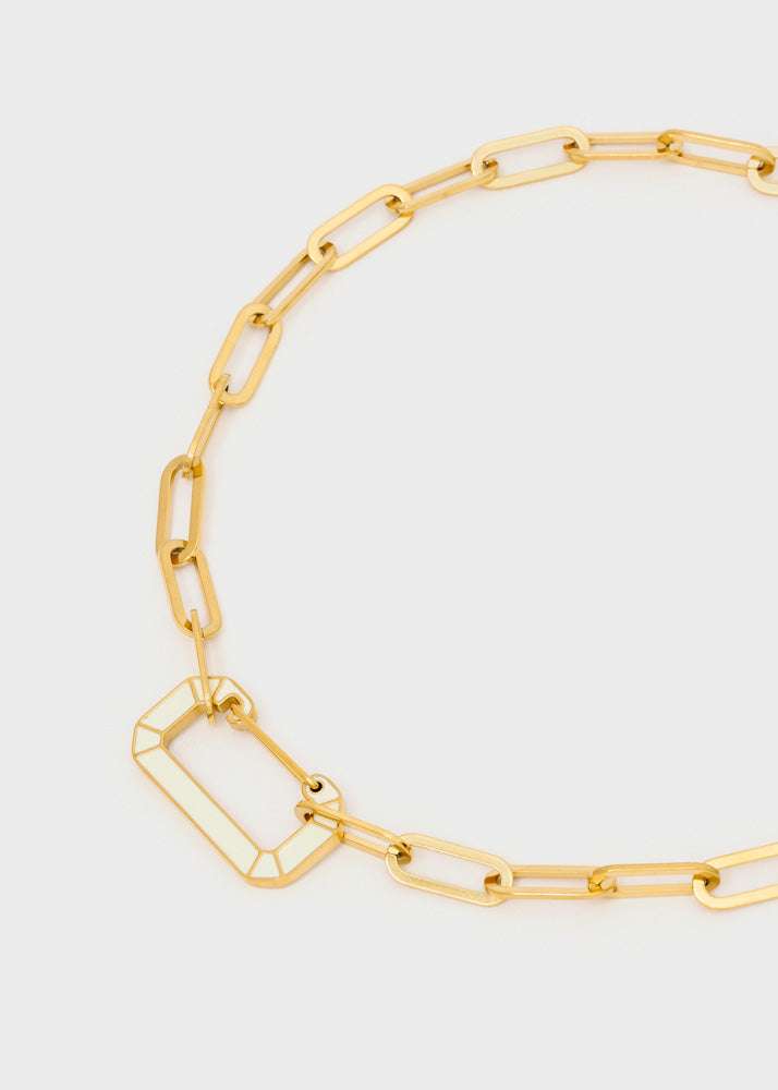 COLLANA ROSALIE CHAIN ORO/BIANCO NALÍ