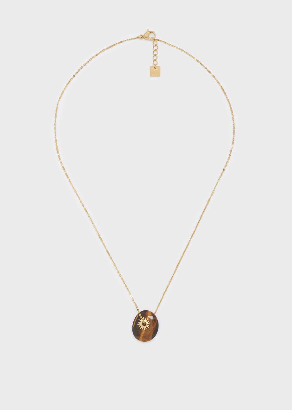 COLLANA MAY ACC.INO.ORO PIETRA MARRONE NALÌ