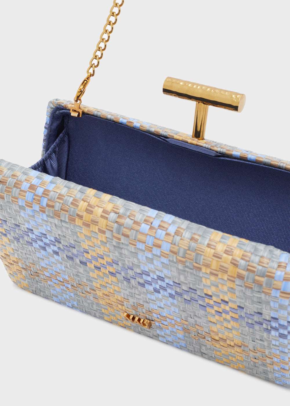 CLUTCH PERLA  BLU E GRIGIO NALÌ