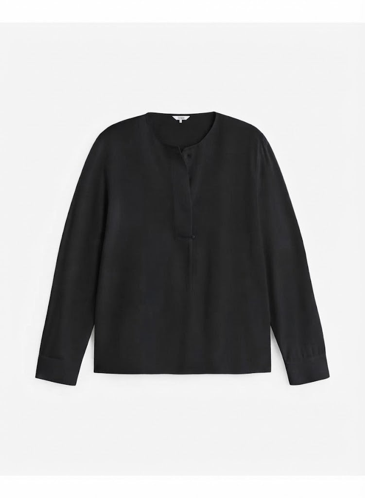 CAMICIA COLLO COREANA MINIMAL CHIC NERA 45160-37 YERSE