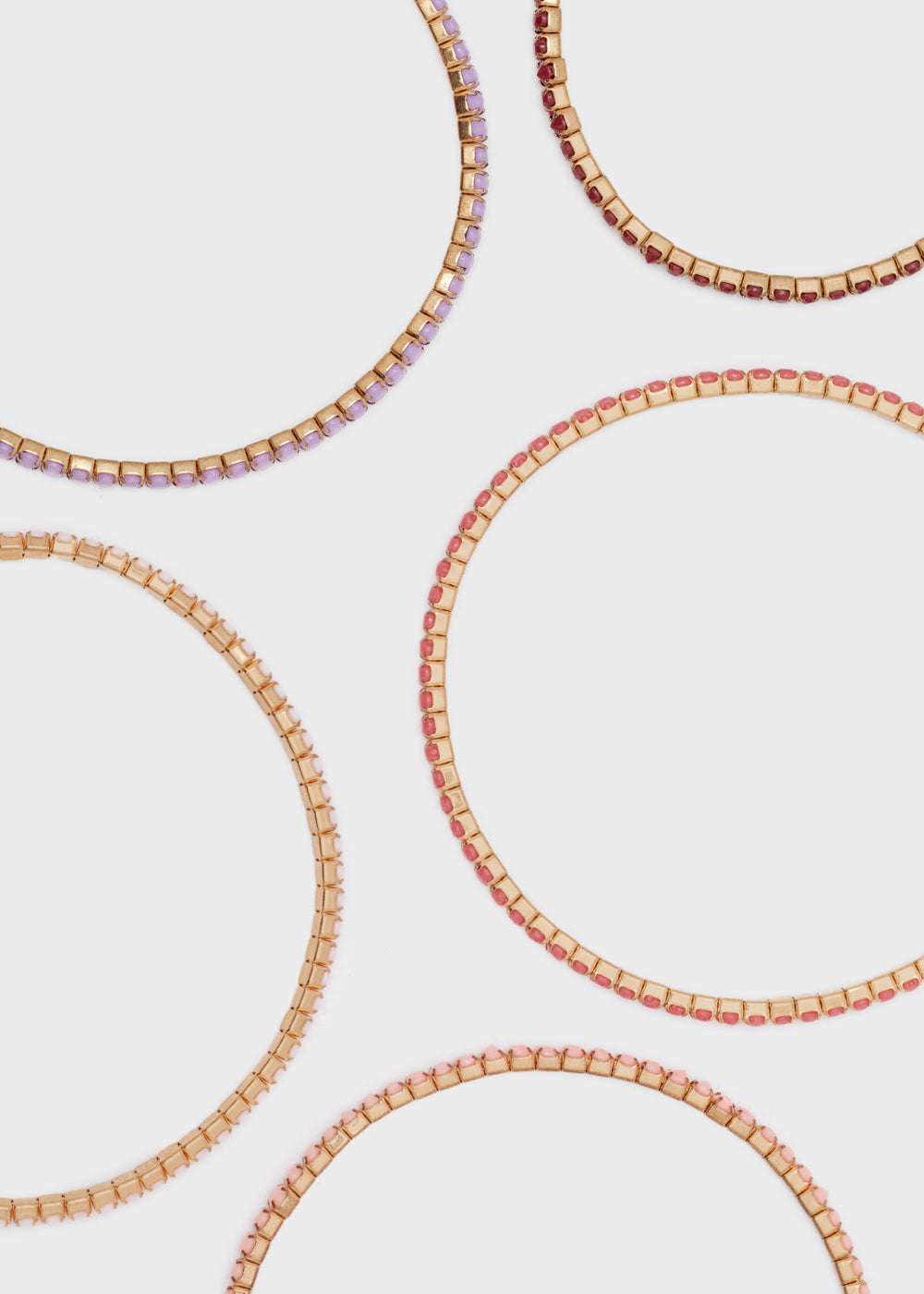 SET BRACCIALI LILY ELASTIC LILLA/ROSA NALÌ