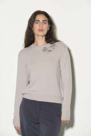 MAGLIA GIROCOLLO SWAROVSKY KAOS