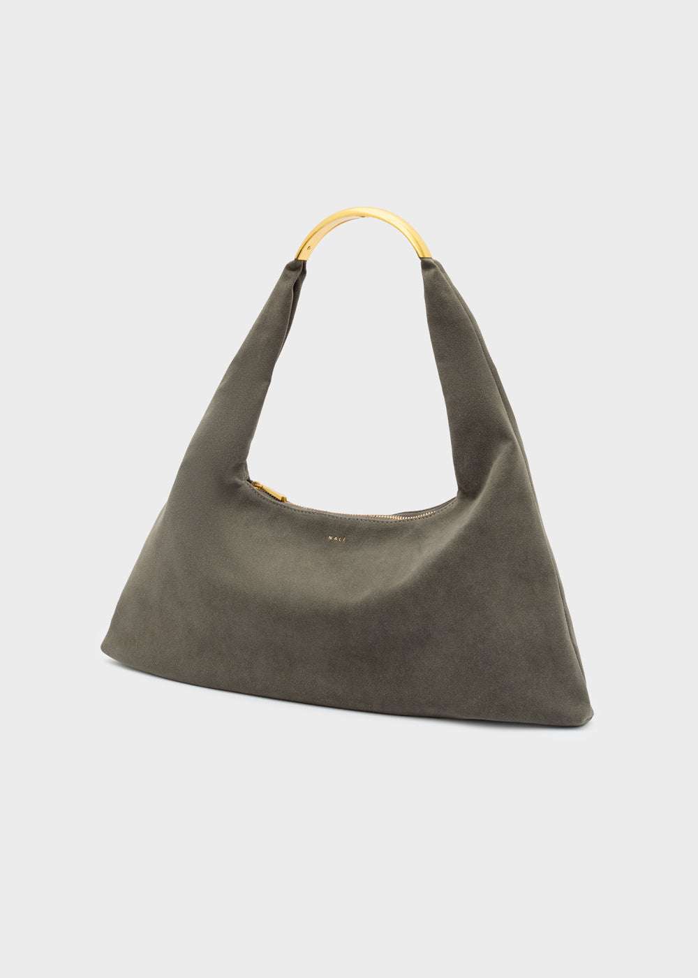 BORSA MILA A SPALLA SCAMOSCIATO GRIGIO NALÌ