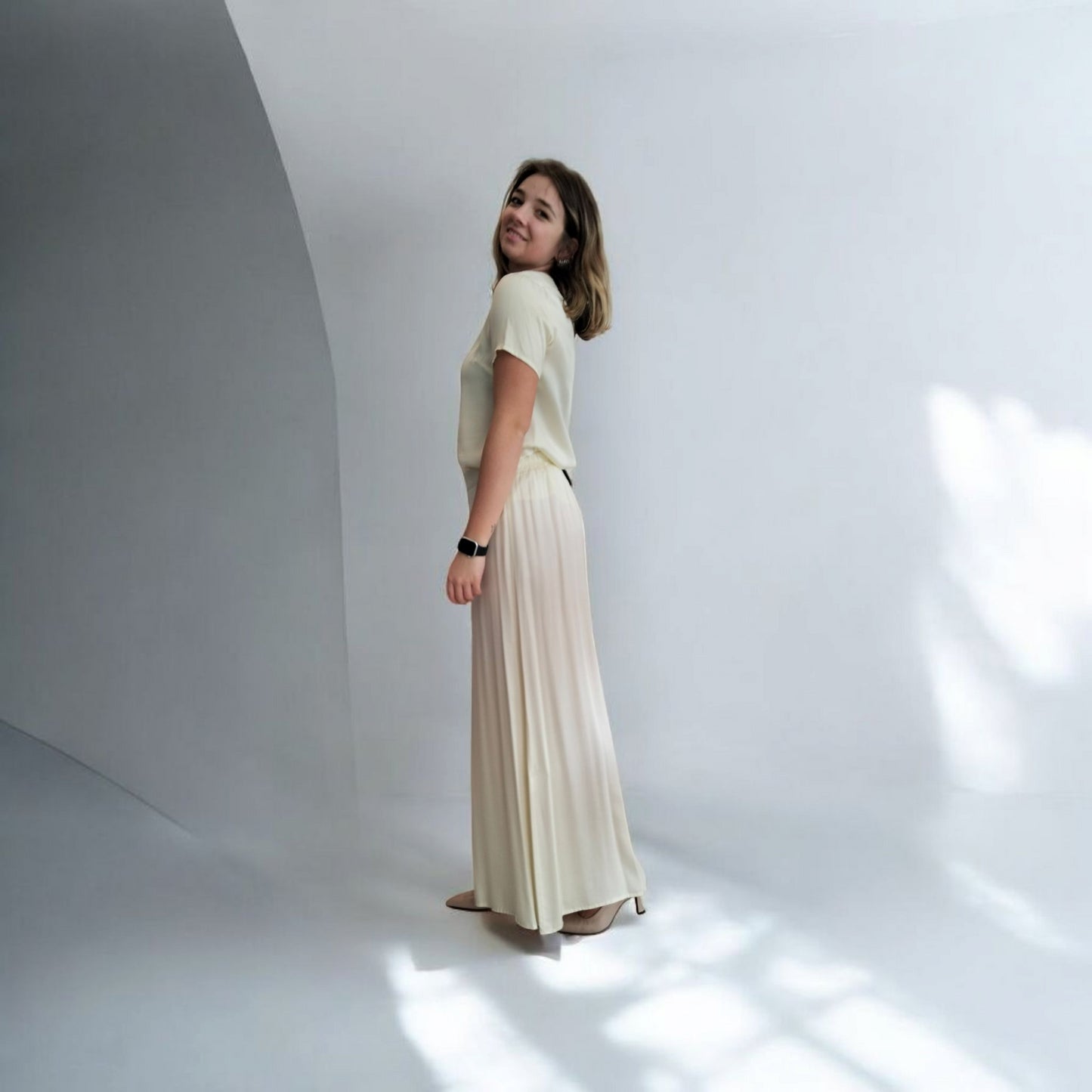 GONNA RASO DI VISCOSA WÙSIDE