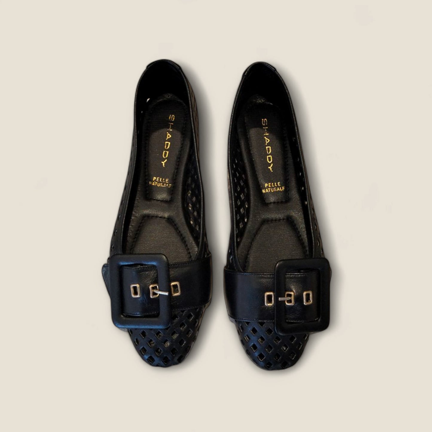 BALLERINA TRAFORATA CON FIBBIA SHADDY
