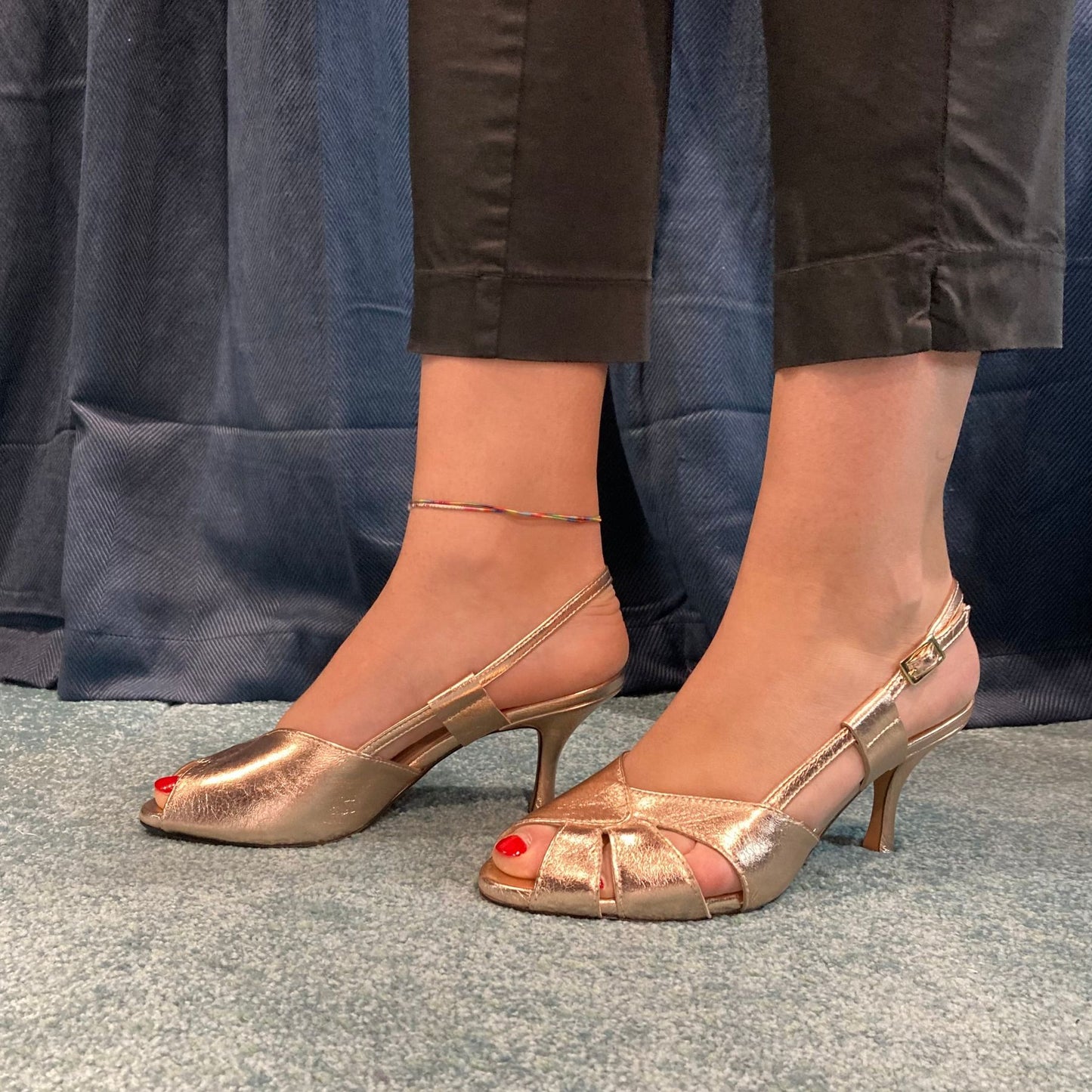 SANDALO MET ORO ROSA BRERA ARTIGIANI DI MILANO