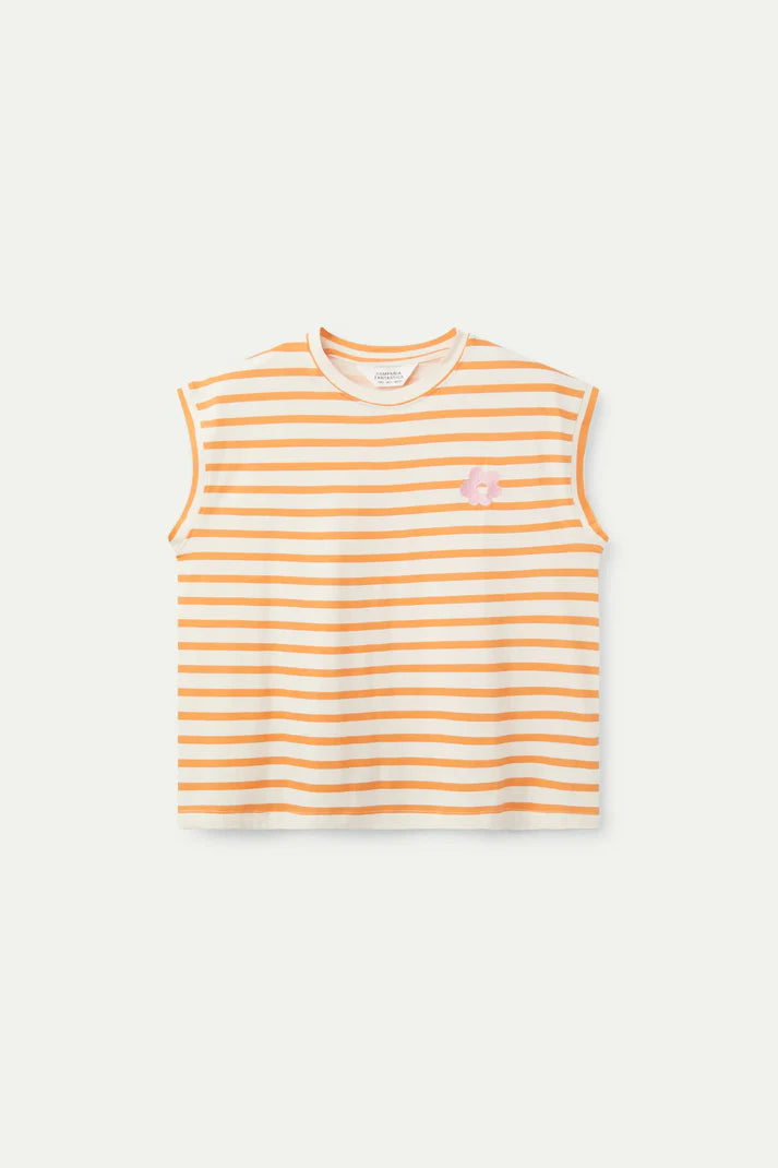 T-SHIRT RIGA ARANCIONE COMPANIA FANTASTICA