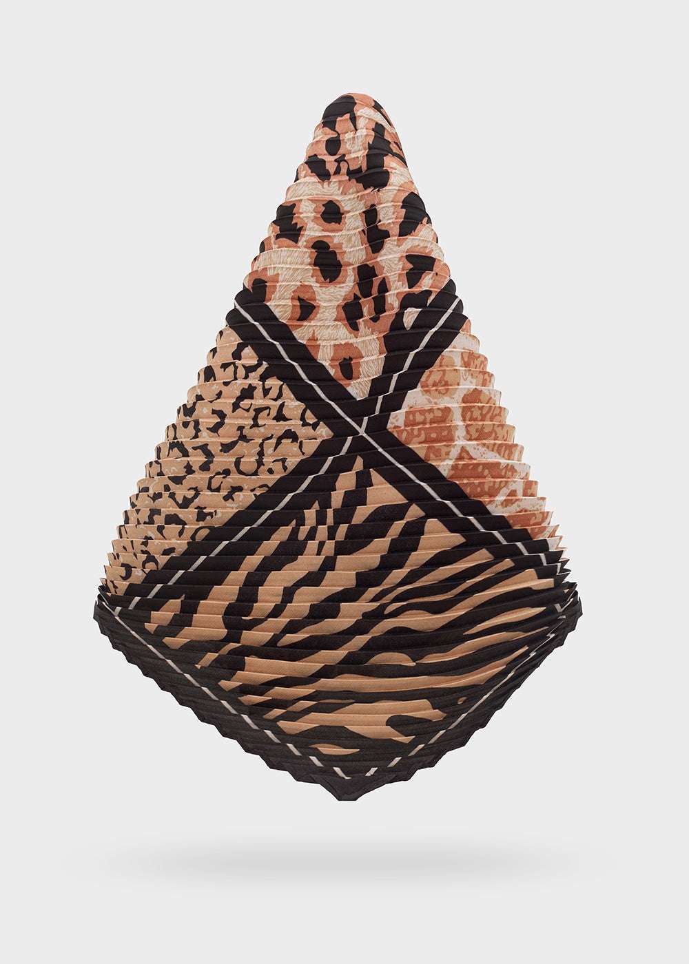 FOULARD ANIMALIER MIX PLISSE NERO NALÍ