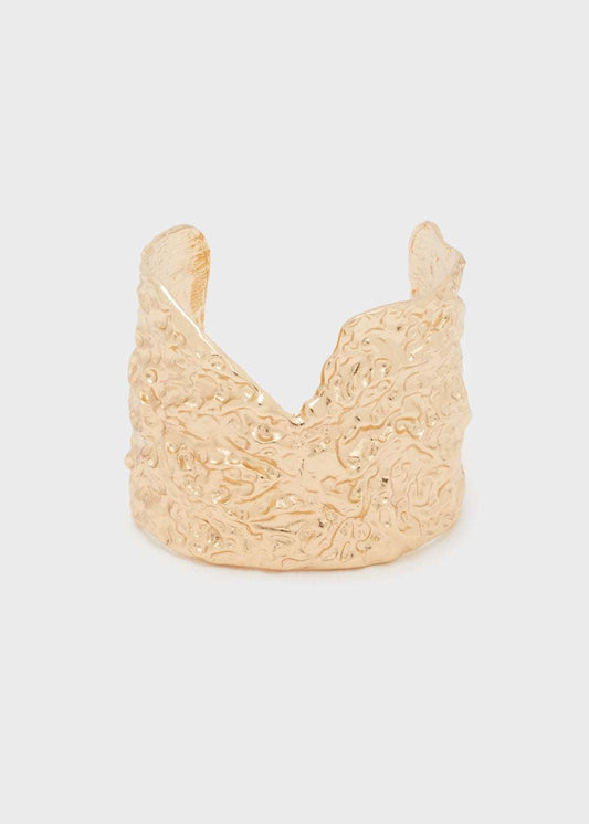 BRACCIALE VANA RIGIDO MARTELLATO ORO NALÌ