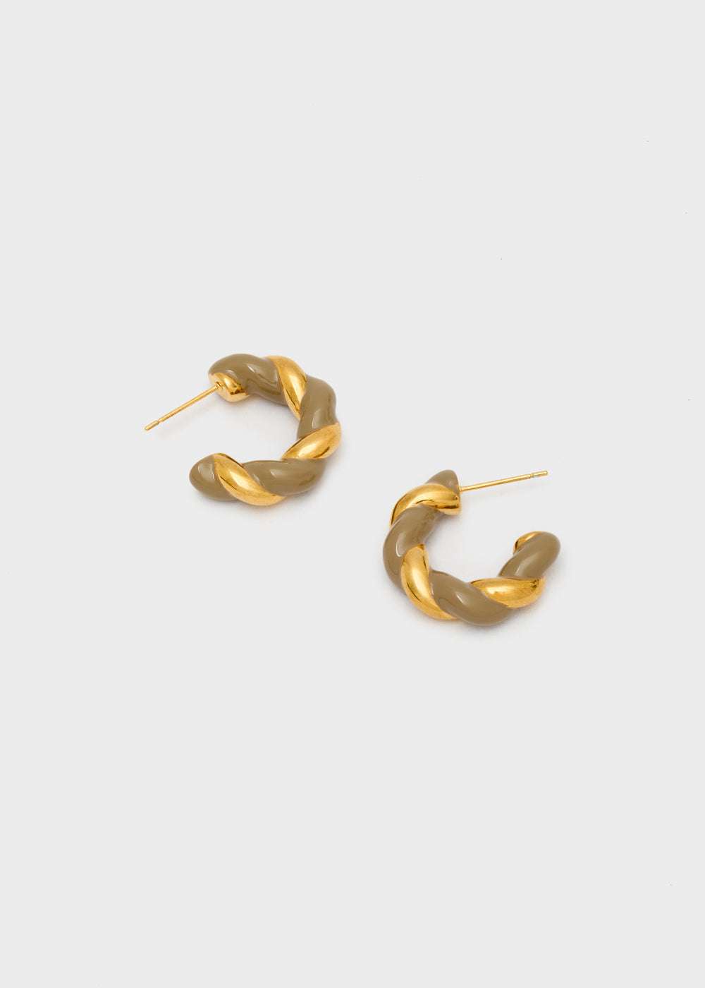 ORECCHINI LEAH CERCHIO ACC. INO. ORO/GRIGIO NALÍ