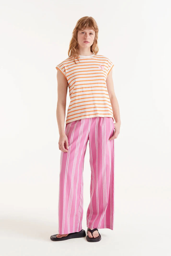 T-SHIRT RIGA ARANCIONE COMPANIA FANTASTICA
